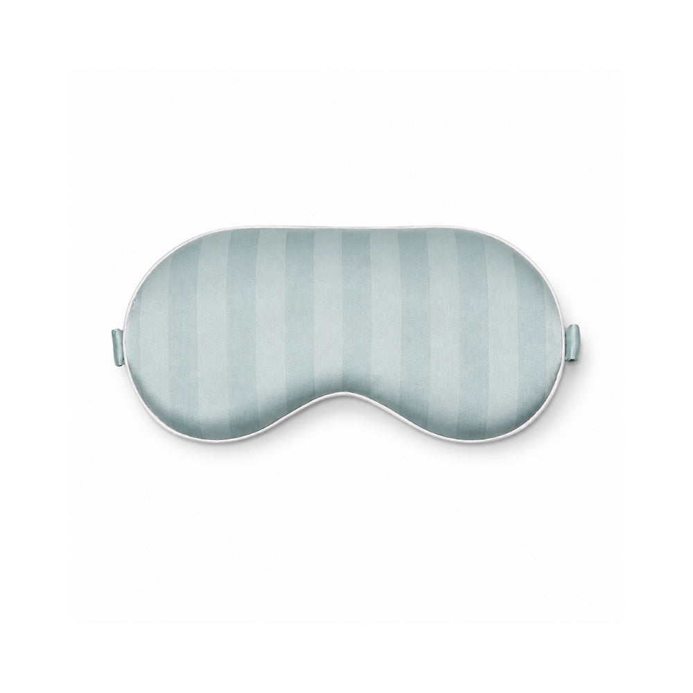 K&Co. Sunset Spritz Series Satin Sleep Eye Mask - SAGE STRIPE